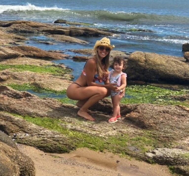 El álbum de las vacaciones de Floppy Tesouro con su hija, Moorea, en Uruguay: "Cómo me gusta el verano"