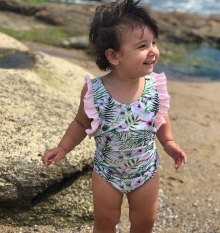 El álbum de las vacaciones de Floppy Tesouro con su hija, Moorea, en Uruguay: "Cómo me gusta el verano"