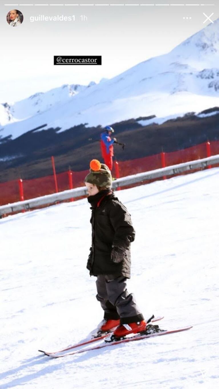 El álbum de las vacaciones de Marcelo Tinelli, Guillermina Valdés y Lolo en Ushuaia: "Un lugar maravilloso"