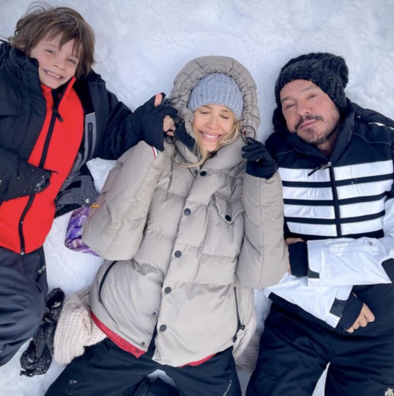 El álbum de las vacaciones de Marcelo Tinelli, Guillermina Valdés y Lolo en Ushuaia: "Un lugar maravilloso"