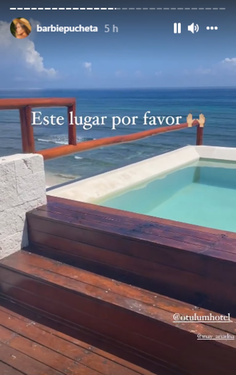 El álbum íntimo de Barbie Vélez y Lucas Rodríguez en su luna de miel en Tulum: "Este lugar, por favor"