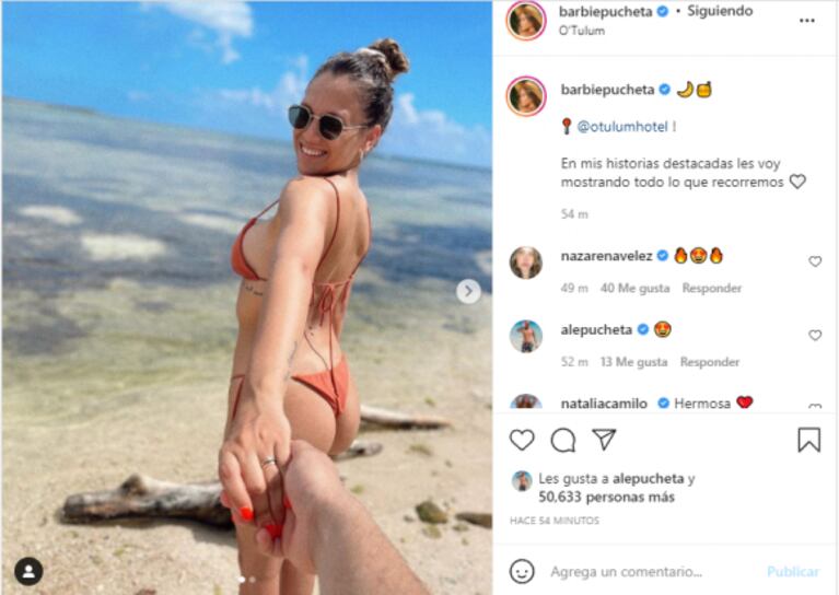 El álbum íntimo de Barbie Vélez y Lucas Rodríguez en su luna de miel en Tulum: "Este lugar, por favor"