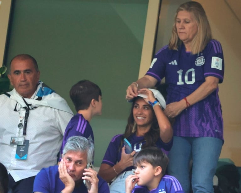El aliento incondicional de Antonela Roccuzzo a Leo Messi en la electrizante final del Mundial 2022