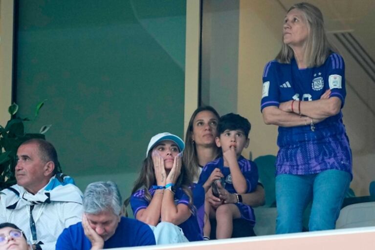 El aliento incondicional de Antonela Roccuzzo a Leo Messi en la electrizante final del Mundial 2022