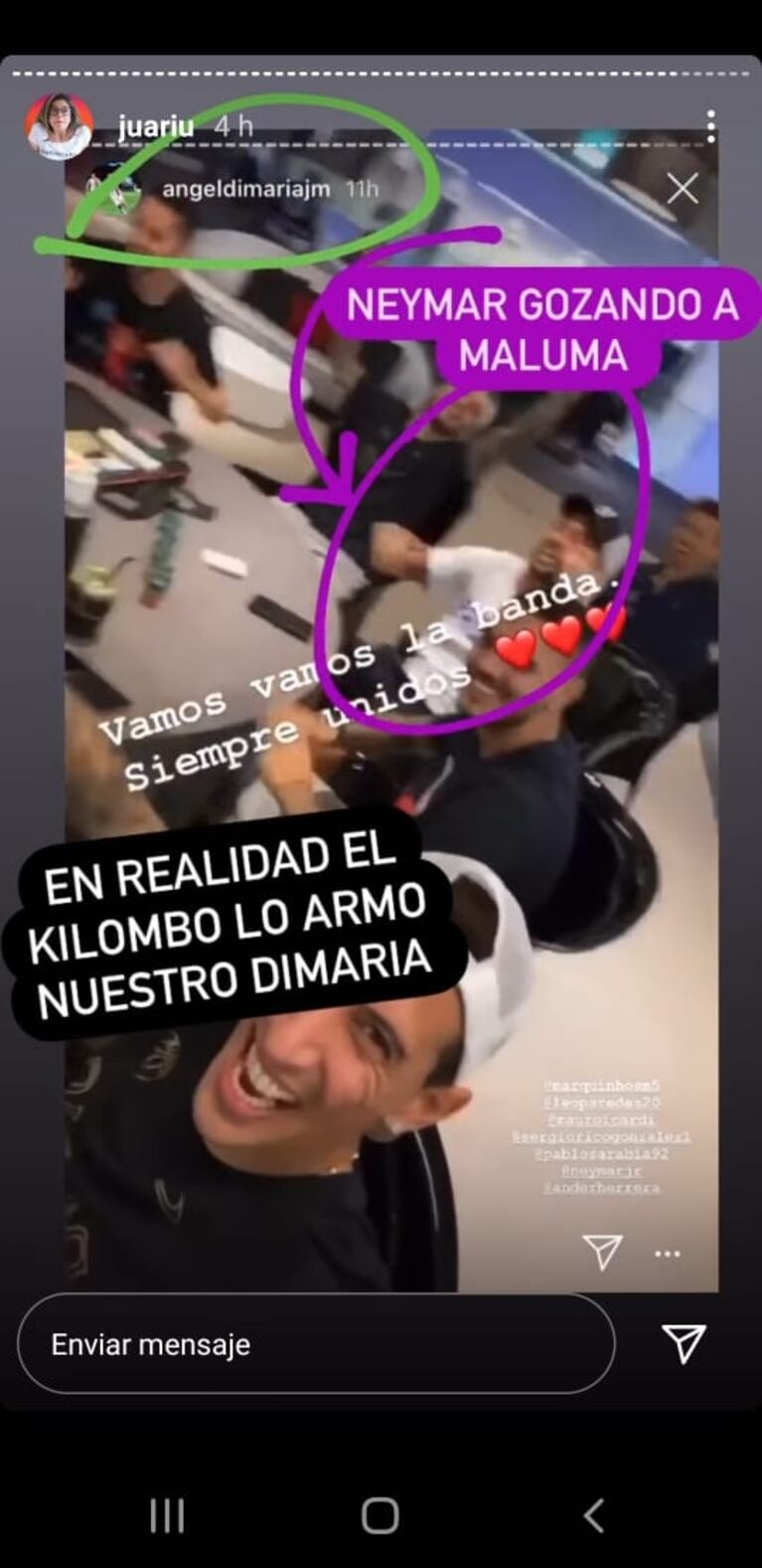 El alocado festejo de Neymar ¿que provocó que Maluma decidiera cerrar su cuenta de Instagram?