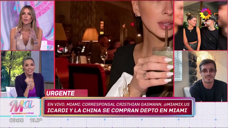 El anillo y el reloj de lujo que la China Suárez recibió de Mauro Icardi. (Foto: Mujeres Argentinas)
