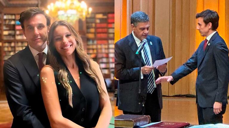 El año pasado, Pampita asistió a la jura de Roberto García Moritán como ministro (Fotos: Instagram @pampitaoficial)