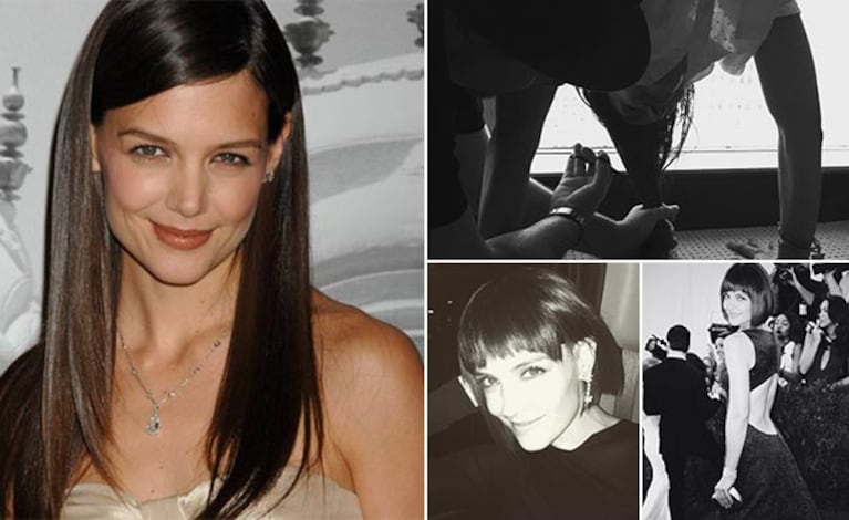 El antes y el después de Katie Holmes. (Fotos: Web e Instagram)