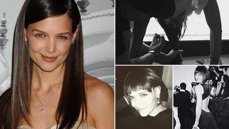 El antes y el después de Katie Holmes. (Fotos: Web e Instagram)