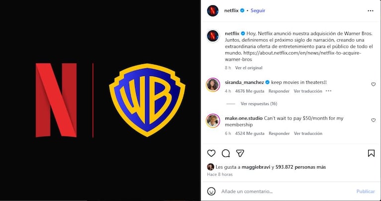 El anuncio de Netflix que hizo temblar a Hollywood.