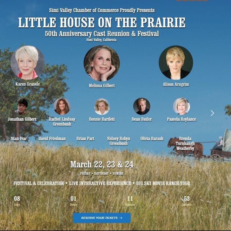 El anuncio del evento de La familia Ingalls en Simi Valley (Foto: Instagram @karen_grassle)
