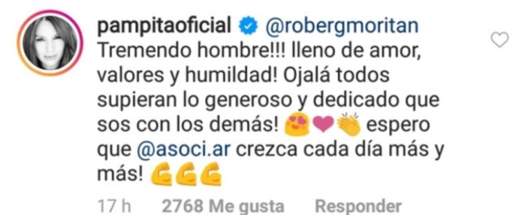 El apasionado mensaje de Pampita a su marido, tras que él contara su historia de amor: "Tremendo hombre"