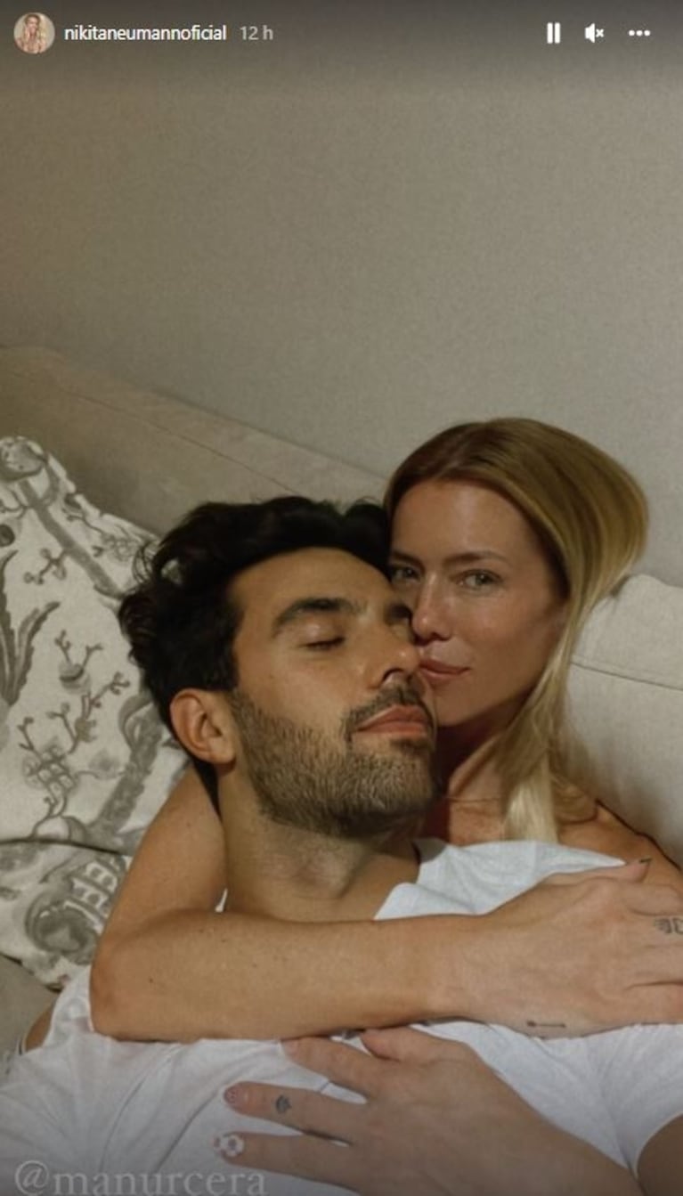 El apasionado video de Nicole Neumann y Manu Urcera besándose: "Te amo"
