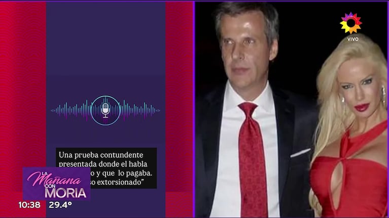 El audio de Martín Redrado que comprueba que pagaba el colegio a la hija de Luciana Salazar (Foto: captura de eltrece).