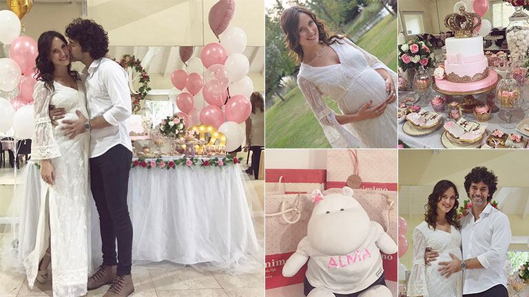 El baby shower de Mariano Martínez y Camila Cavallo. (Fotos: Instagram)