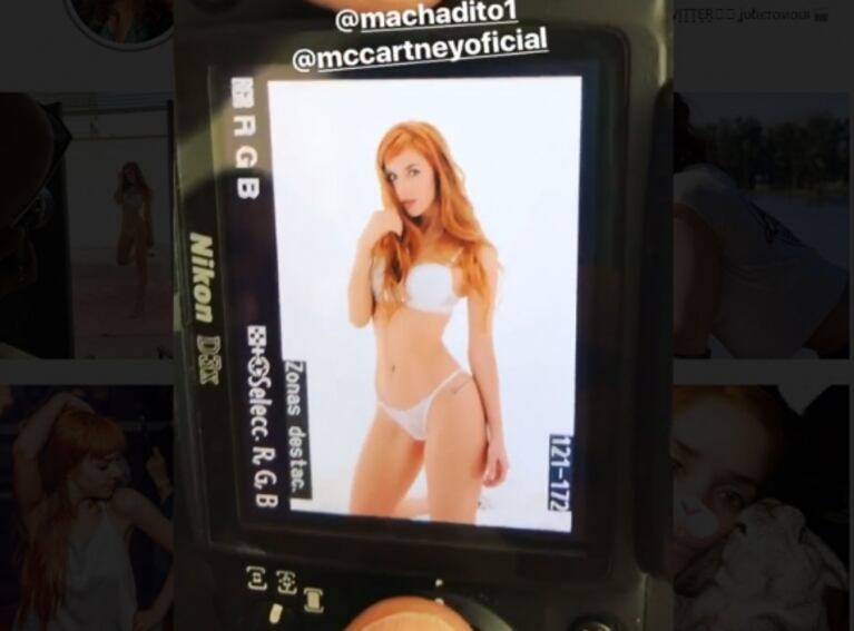 El backstage súper sexy de Julieta Nair Calvo en ropa interior: lomazo y mucha sensualidad