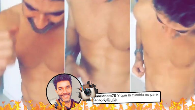 El bailecito sexy de Mariano Martínez en Instagram. (Foto: Web)