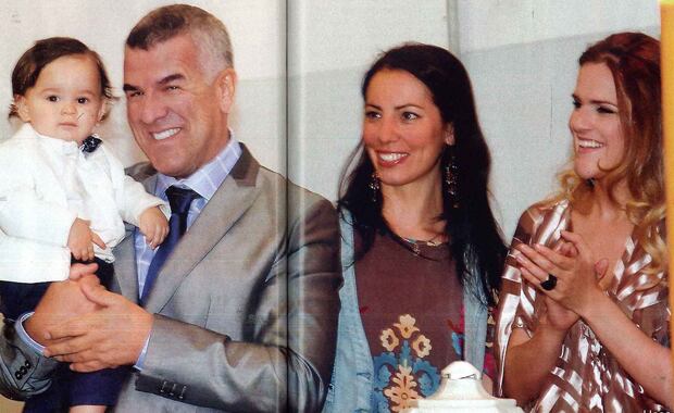El bautismo de Felipe del hijo de Dady Brieva. (Foto: revista Gente)