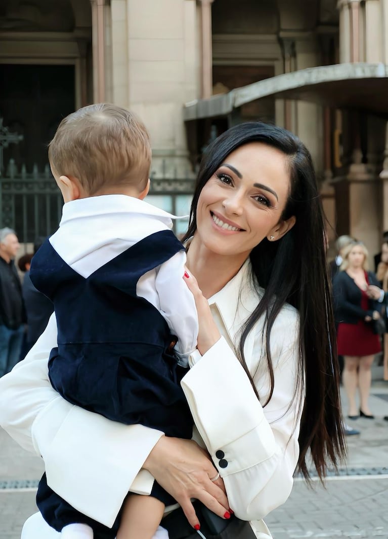 El bautismo del hijo de Gabriela Sobrado.