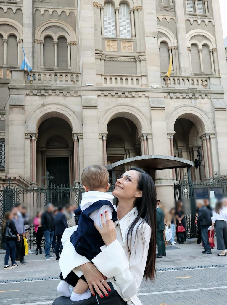 El bautismo del hijo de Gabriela Sobrado.