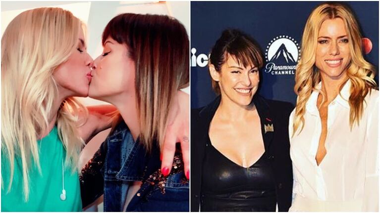 El beso de Connie Ansaldi con Nicole Neumann ante los rumores de su pelea: La verdad es que nos odiamos