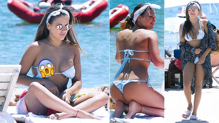  El blooper hot de Barbie Vélez en las playas de Punta del Este (Foto: revista Gente)