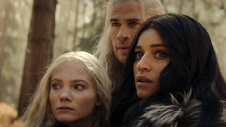 El brujo Geralt reuniéndose nuevamente con Ciri y Yennefer