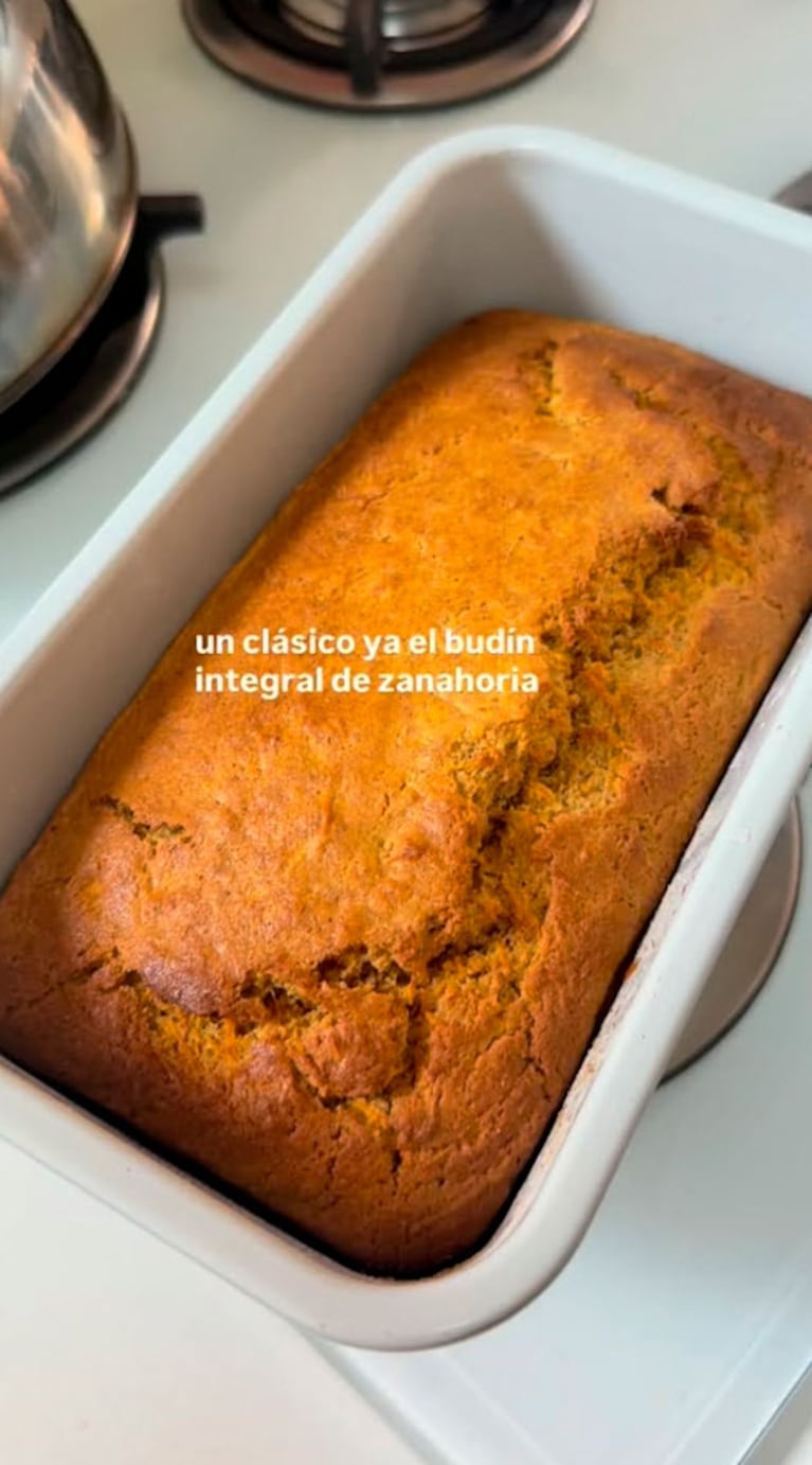 El budín integral de zanahoria que ama Jimena Barón (Instagram)