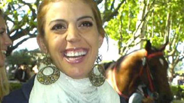 El caballo de Virginia Gallardo no asustó a nadie