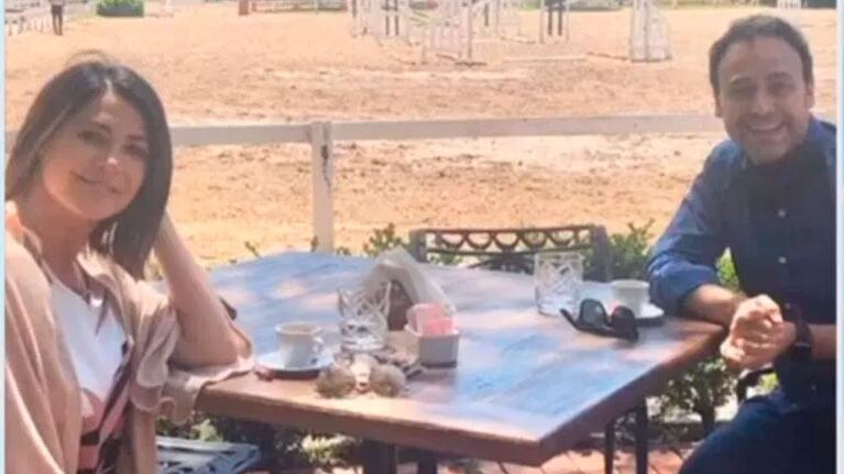El cálido reencuentro en un desayuno de Adrián Pallares y Pamela David: En este medio sí quedan amigos
