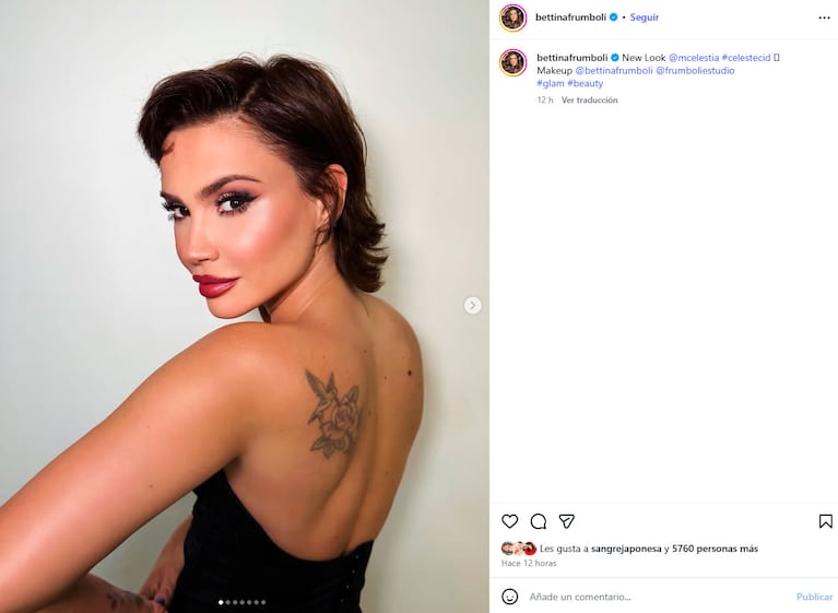 El cambio de look de Celeste Cid (Foto de Instagram)