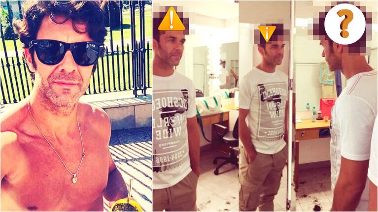El cambio de look de Mariano Martínez (Fotos: Instagram)