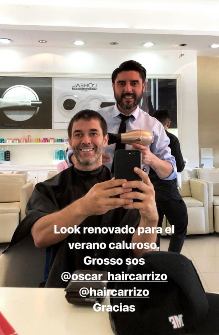 El cambio de look de Mariano Martínez: "Renovado para el verano caluroso"