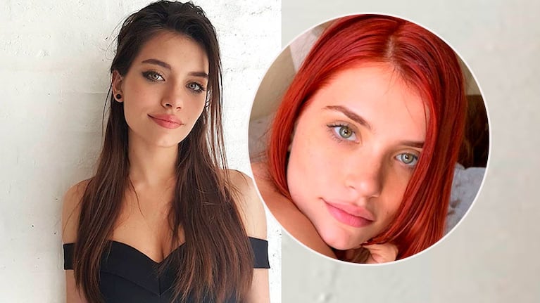 El cambio de look extremo de Eva de Dominici: la actriz se tiño el pelo de colorado furioso