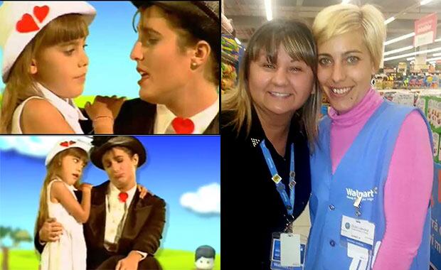 El cambio de vida de Sol de Chiquititas, de niña prodigio a repositora de supermercado. (Fotos: Web)