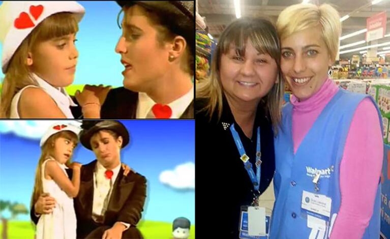 El cambio de vida de Sol de Chiquititas, de niña prodigio a repositora de supermercado. (Fotos: Web)