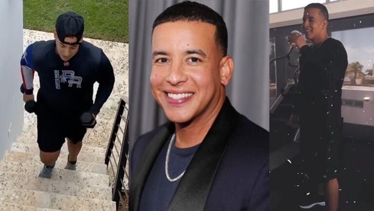 El cantante, feliz por los resultados de sus exigentes rutinas de gym.