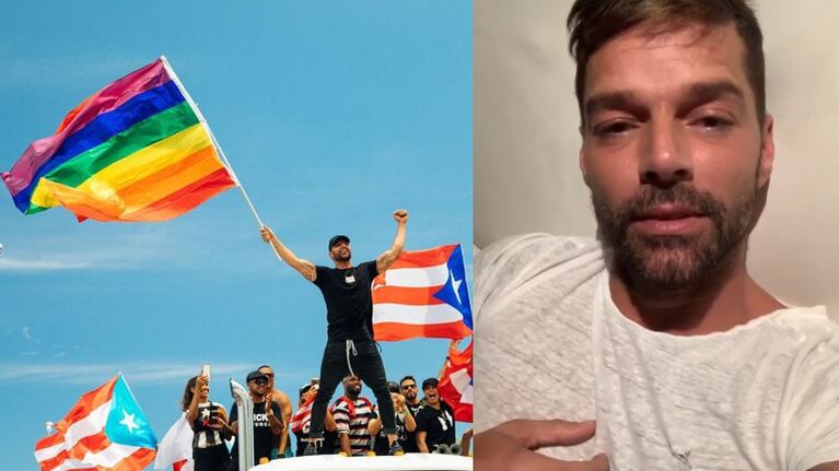 El cantante se emocionó tras la salida del gobernador de Puerto Rico.