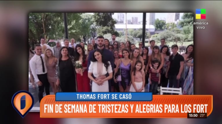 El casamiento bajo perfil de Thomas Fort, el mismo día del entierro de Gustavo Martínez: "La celebración la suspendieron"