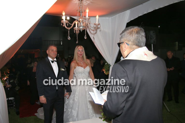 El casamiento de El Turco García y  Mariela Prieto (Foto: Movilpress)