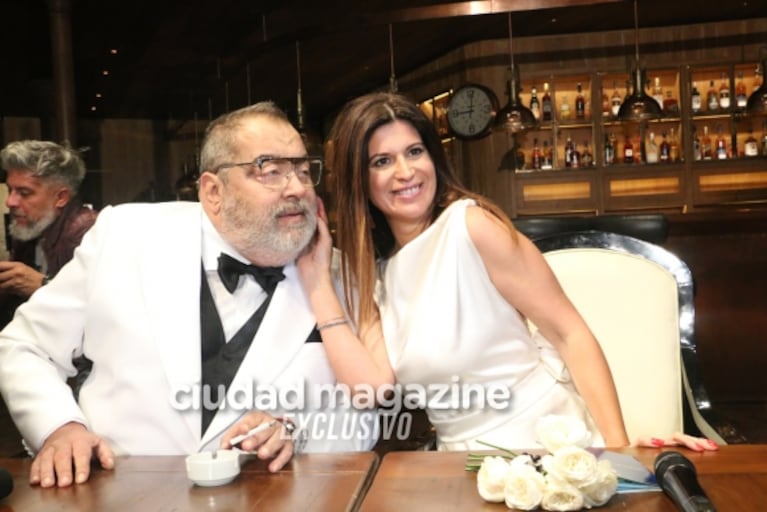 El casamiento de Jorge Lanata y Elba Marcovecchio: las fotos de sus súper looks de blanco