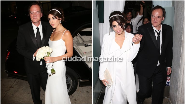El casamiento de Quentin Tarantino con Daniella Pick. Foto: Grosby Group