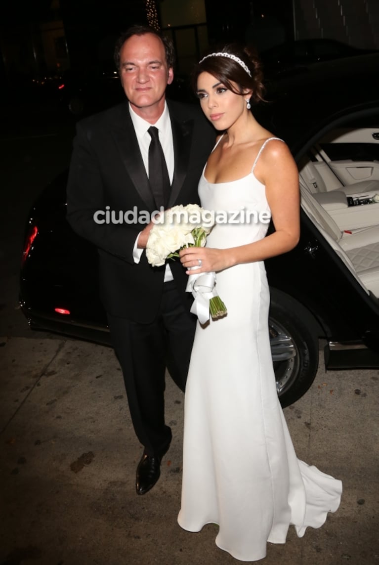 El casamiento secreto de Quentin Tarantino con la modelo israelí Daniella Pick: las fotos de la ceremonia