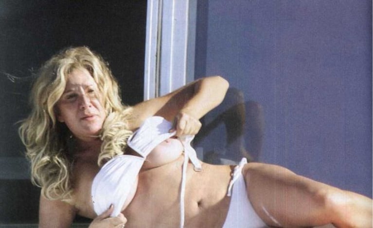 El casi topless de Reina Reech. (Foto: Revista Pronto)
