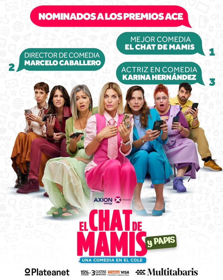 El Chat de Mamis fue nominado a tres premios ACE, pero no ganó ninguno.