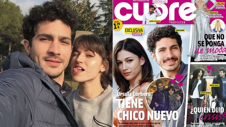 El Chino Darín ¿de novio con Úrsula Corberó? (Foto: Instagram y revista Cuore)