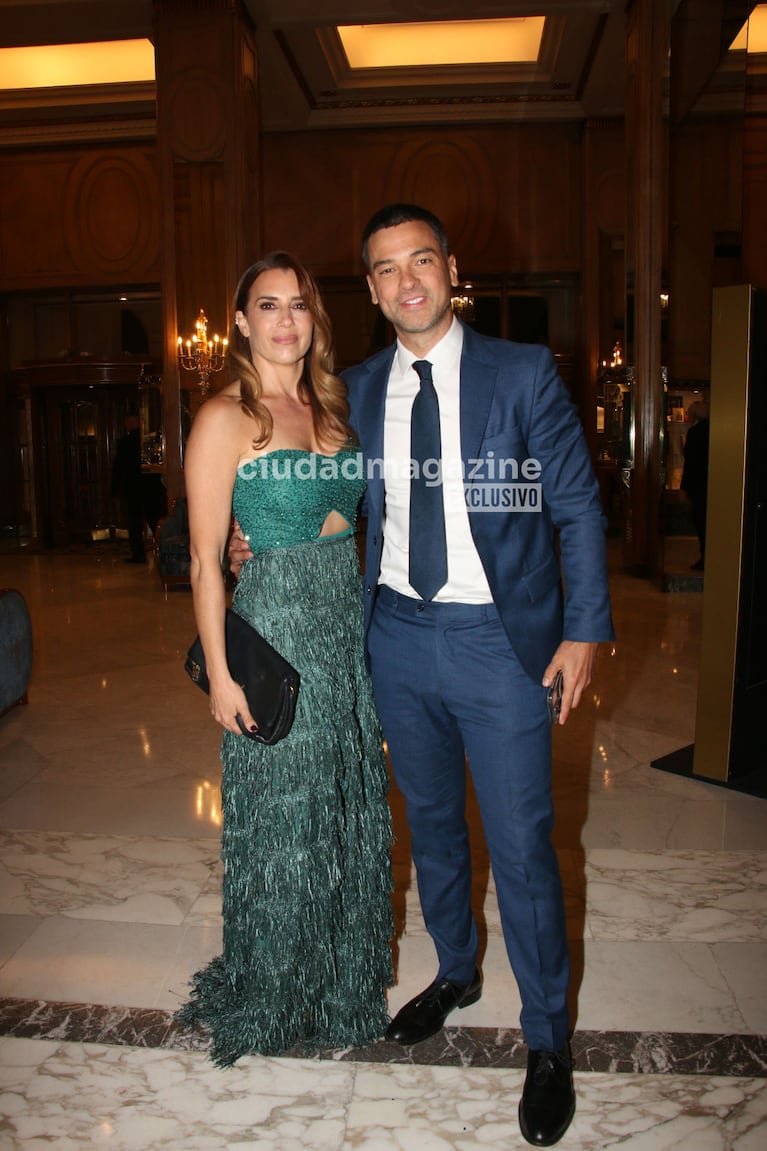 El Chino Leuna y su esposa en la gala de Fundaleu (Foto: Movilpress).