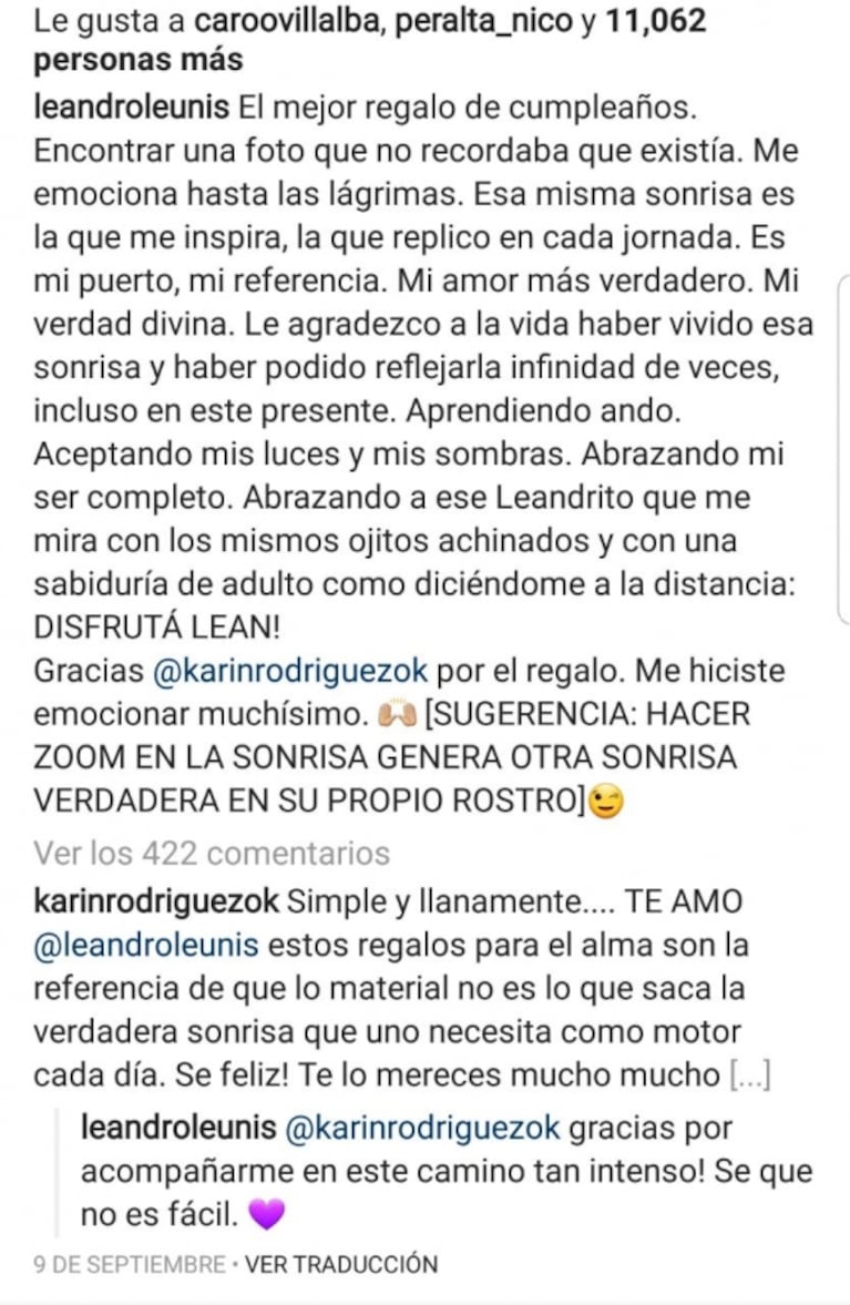El Chino Leunis se separó de su esposa, Karin Rodríguez, tras 14 años juntos: su palabra ante la noticia