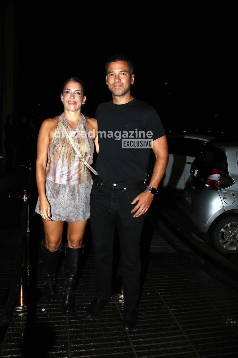 El Chino Leunis y su esposa en el cumpleaños de Emilia Attias (Foto: Movilpress).