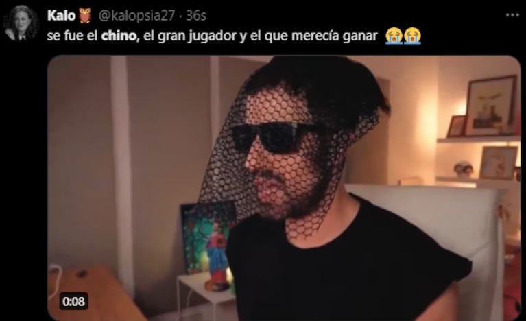 El Chino quedó eliminado de Gran Hermano y en X estallaron los memes.